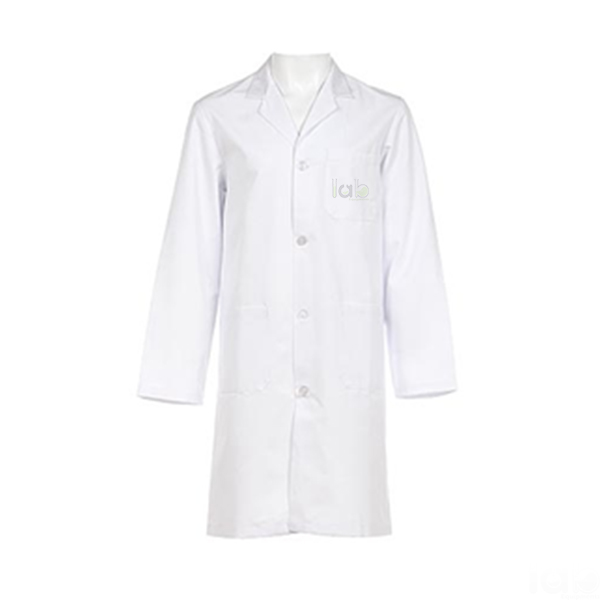 Coat, Medical, Woven, White, Large Size