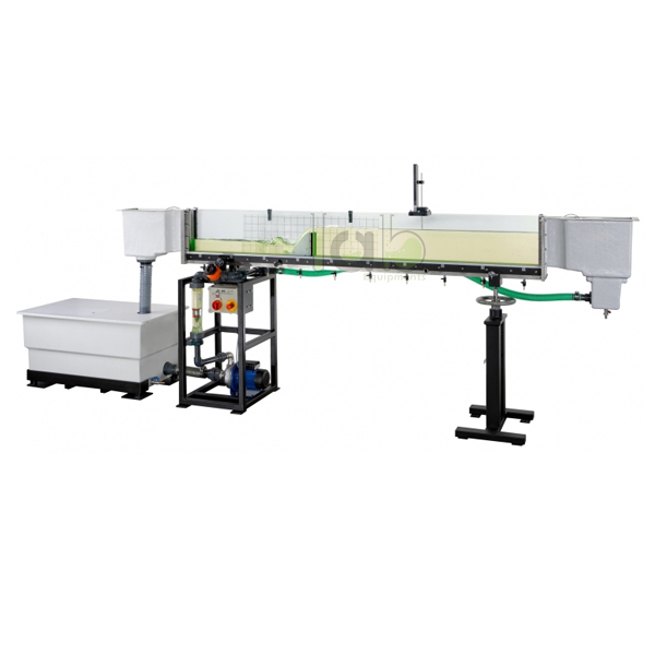 Experimental Flume Flow Channel Apparatus