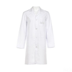 Coat, Medical, Woven, White, Medium Size